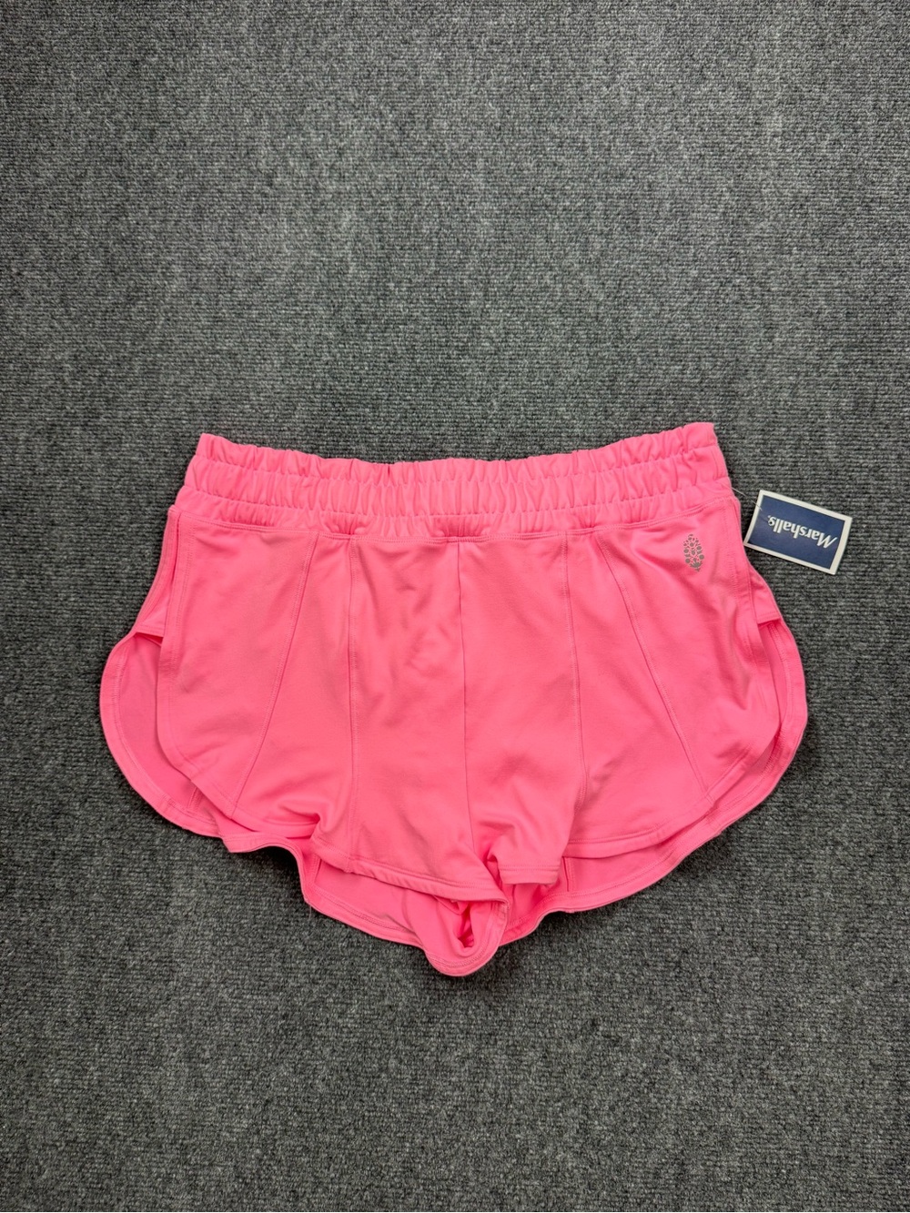 Free People FP Movement Women The Way Home Athletic Shorts Neon Pink Size Large